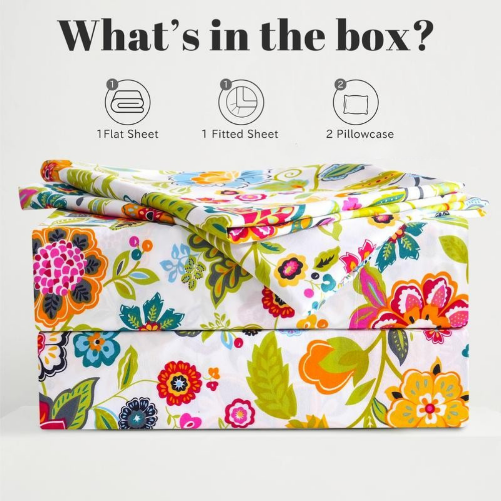 Ultra Soft Cooling Floral Sheets