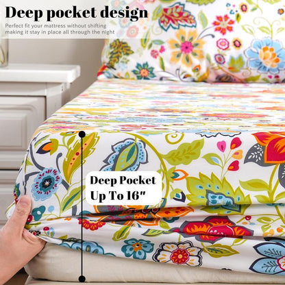 Ultra Soft Breathable Floral Sheets