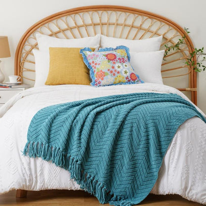 Chenille Knitted Blanket