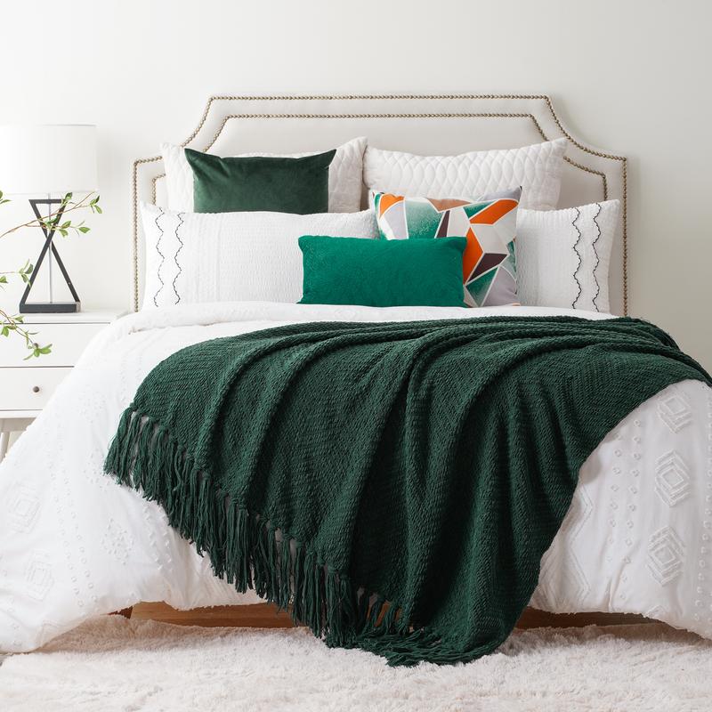 Chenille Knitted Blanket