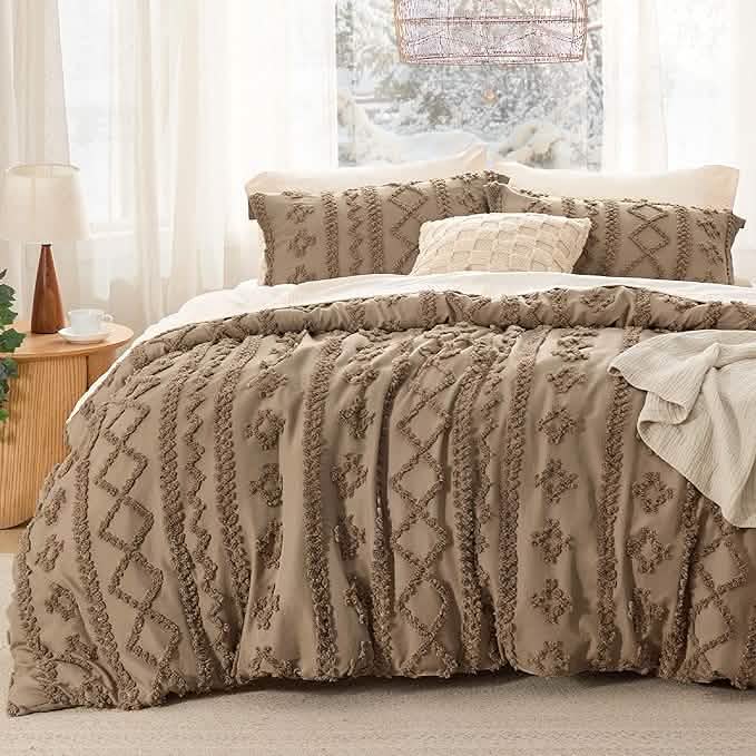 Boho Deluxe Tufted Embroidery Comforter Set