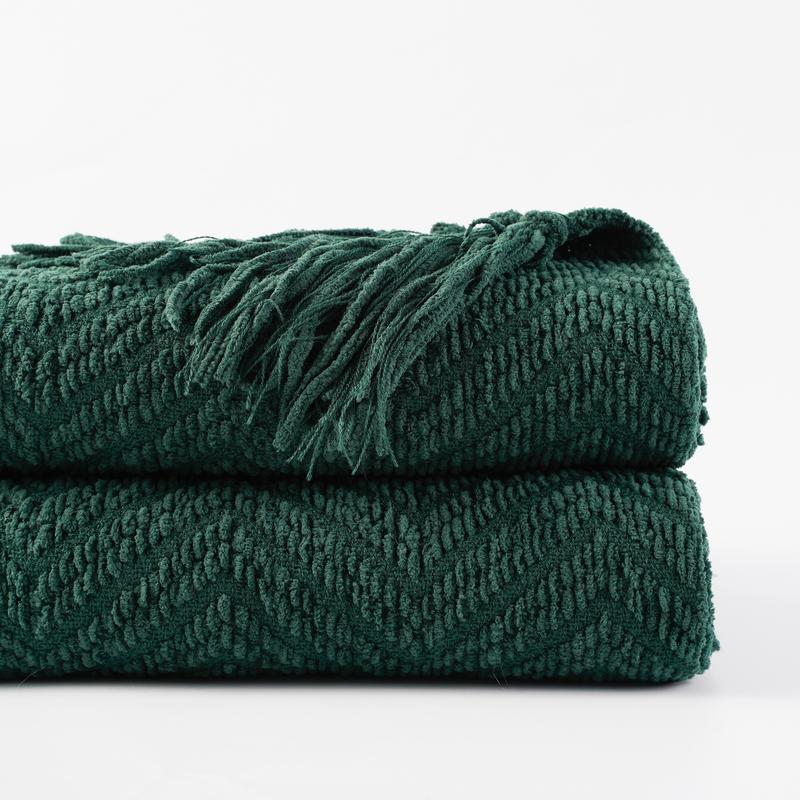 Chenille Knitted Blanket