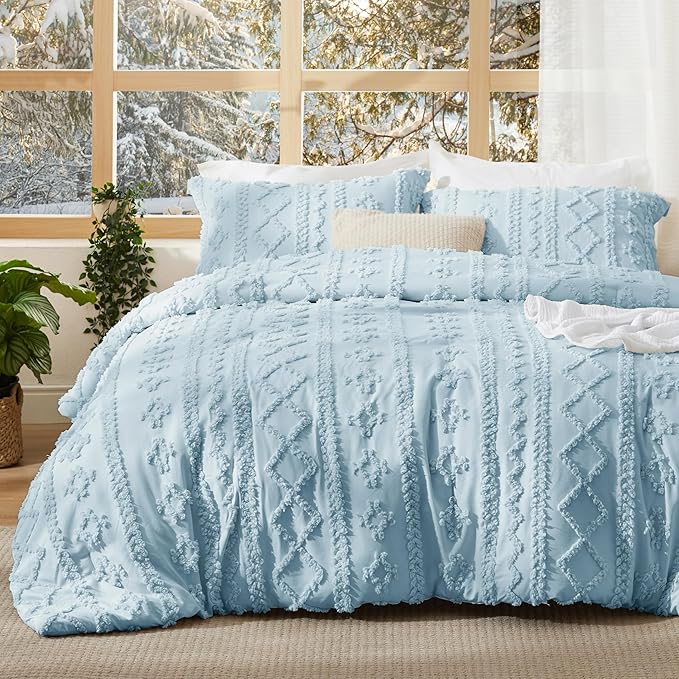 Boho Deluxe Tufted Embroidery Comforter Set