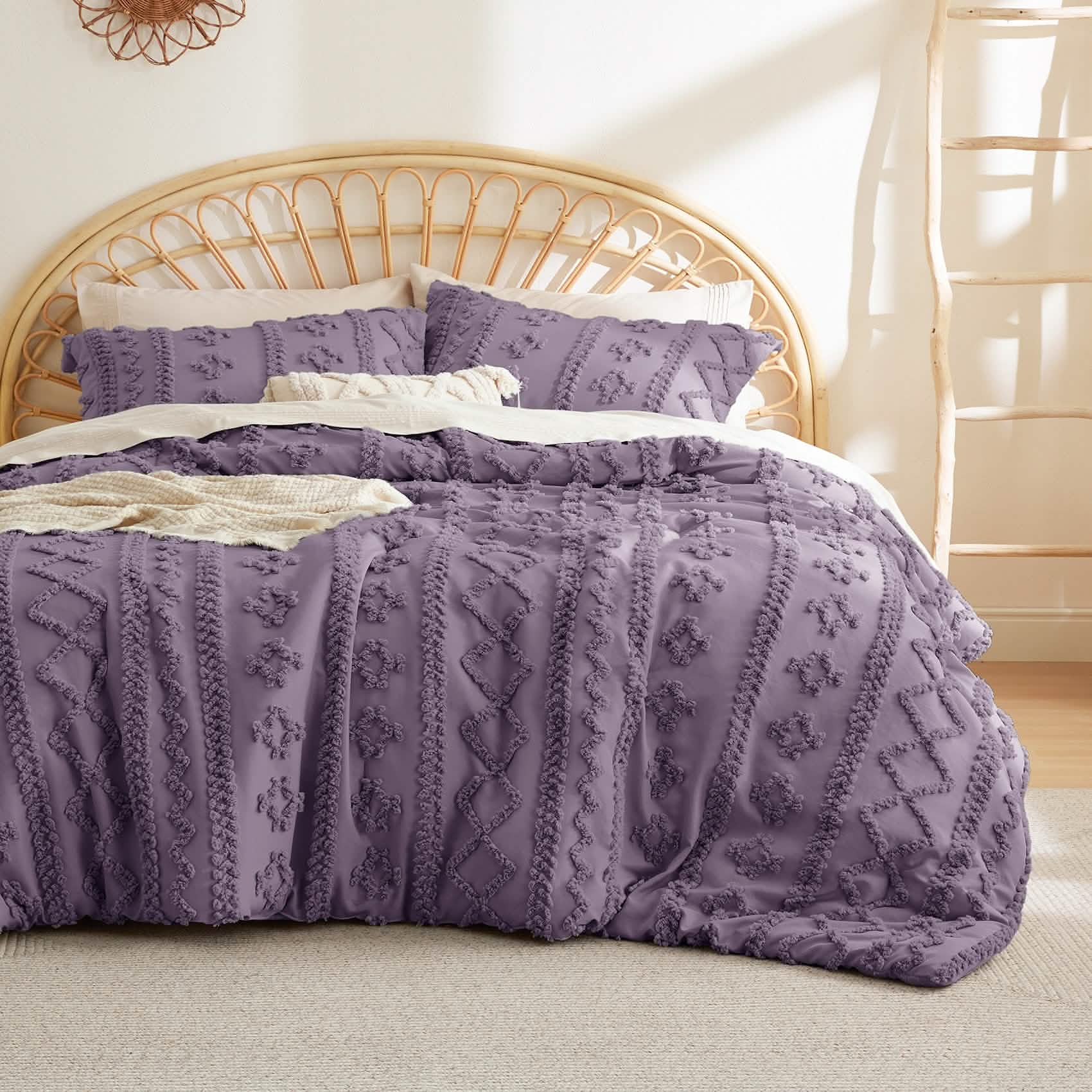 Boho Deluxe Tufted Embroidery Comforter Set