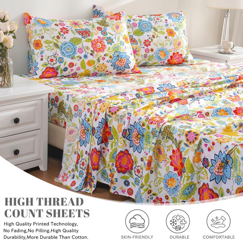 Ultra Soft Breathable Floral Sheets