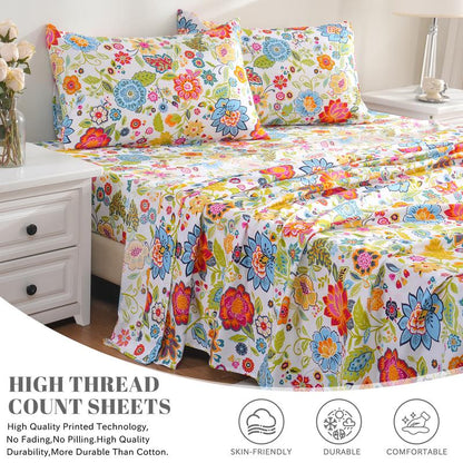 Ultra Soft Breathable Floral Sheets
